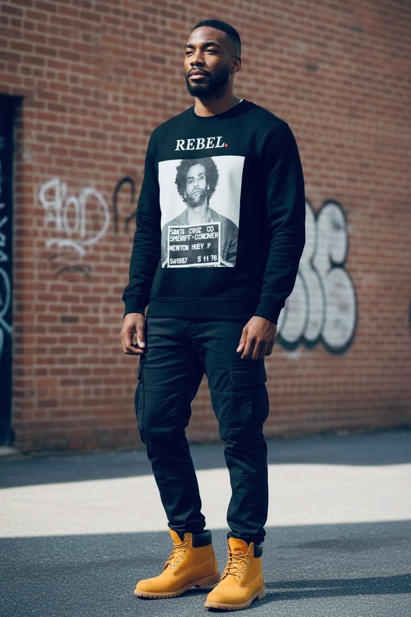 Huey P. Newton "Rebel" Crewneck