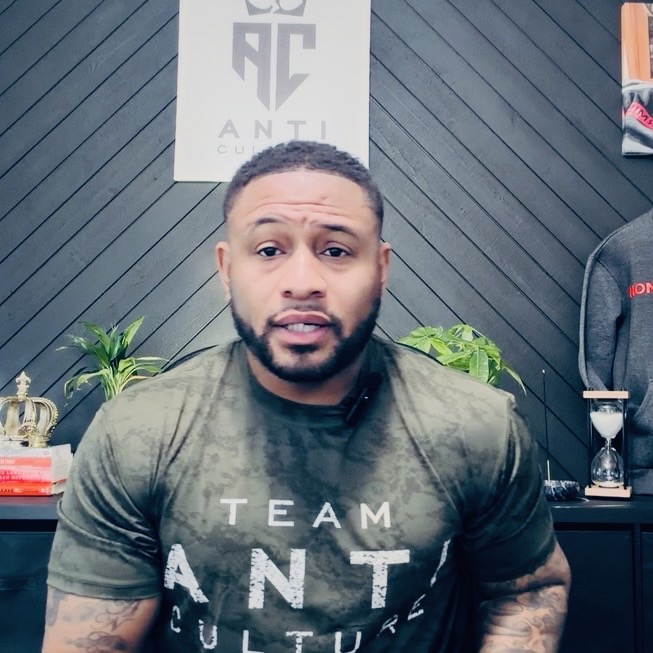 TEAM ANTI CULTURE  "Family and Friends" Tri Blend Shirt