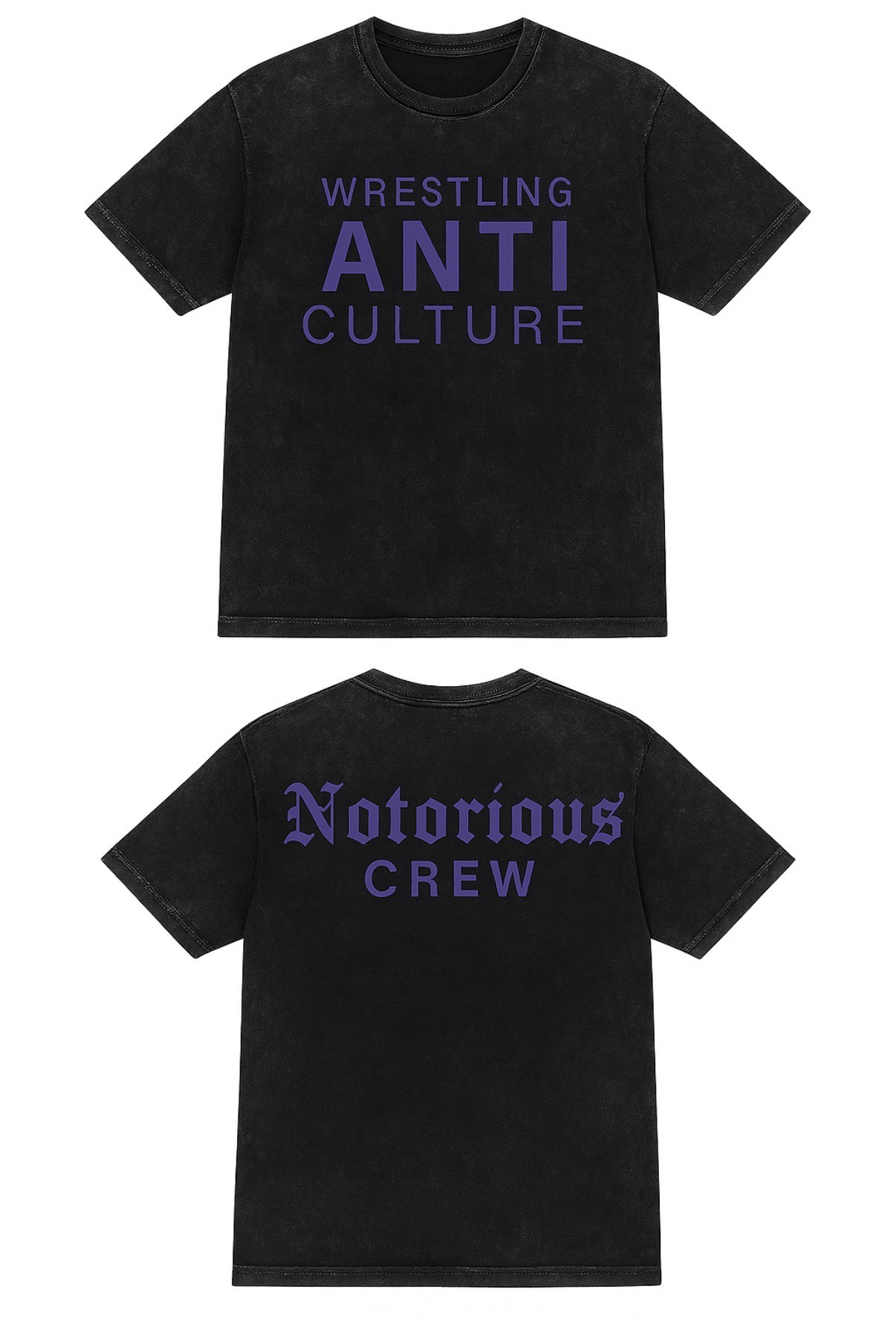 NOTORIOUS CREW Mineral Washed Tee by ANTI CULTURE